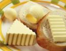 Butter: calorie content, benefits and harm
