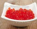 The term and conditions for storing red caviar in the refrigerator and freezer