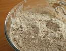Rye flour: wholemeal flour, wallpaper, whole grain