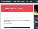 Nine Simple Examples of CSS3 Animation Css Effects on Block Hover