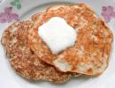 Oatmeal pancakes on kefir Apple pancakes with oatmeal on kefir recipe