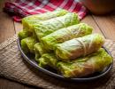 Recipe for meat cabbage rolls
